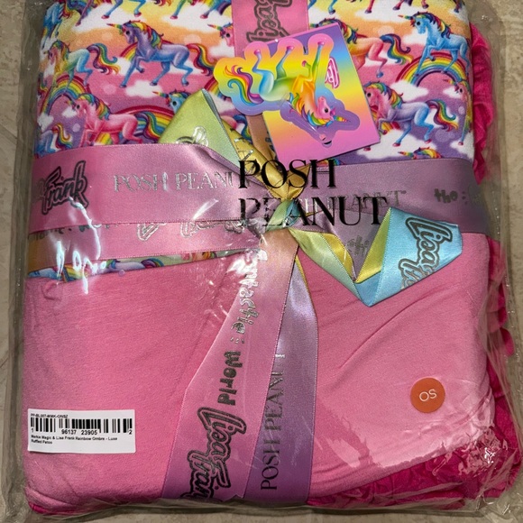 NIP Posh Peanut Lisa Frank® Markie Magic™ & Rainbow Ombre Luxe Ruffled Patoo - Picture 5 of 8